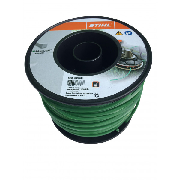 Fil carré Ø 4.0 mm x 90.0 m vert foncé