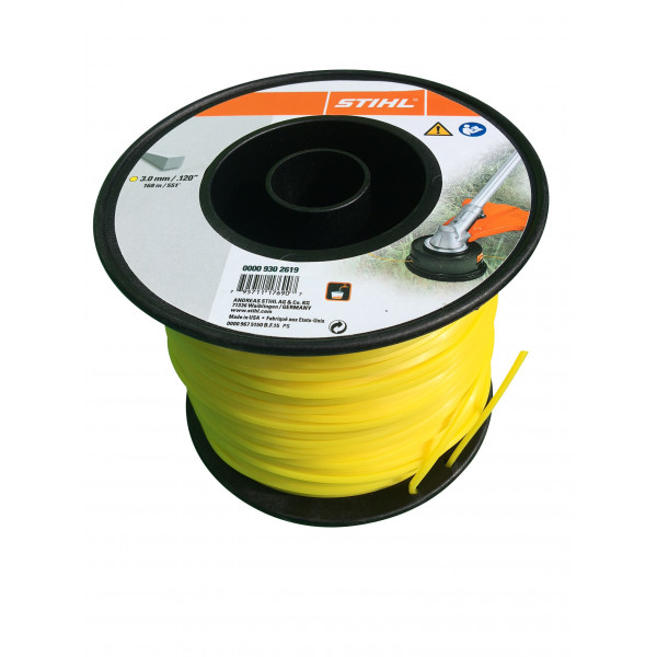 Fil carré Ø 3.0 mm x 271.0 m jaune