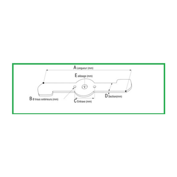 Lame 53 cm de tondeuse KAAZ OREC YANMAR