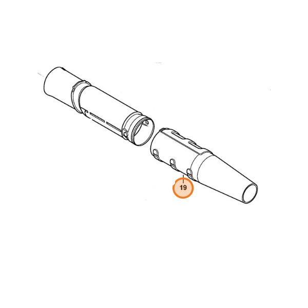 Buse ronde droit 48667018300 STIHL