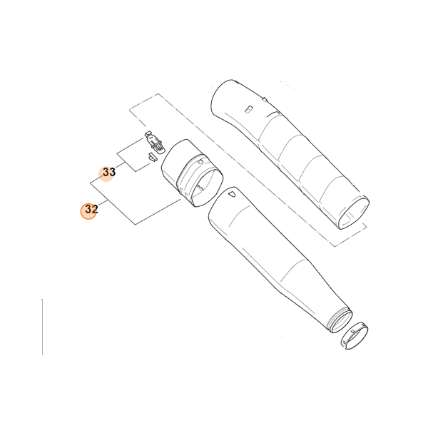 Pièce intermédiaire BA017007900 STIHL