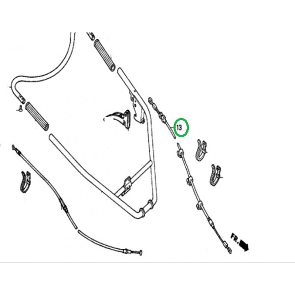 CABLE COMP. EMBRAYAGE 54510733M30 HONDA