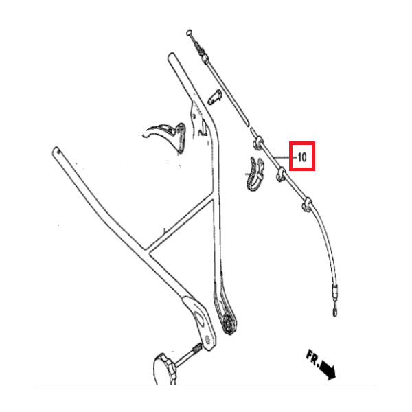 CABLE COMP. EMBRAYAGE 54510734L60 HONDA