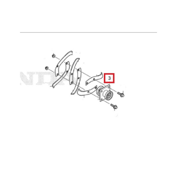 COMP. DE SUPPORT, INTERIE 72210V24000 HONDA