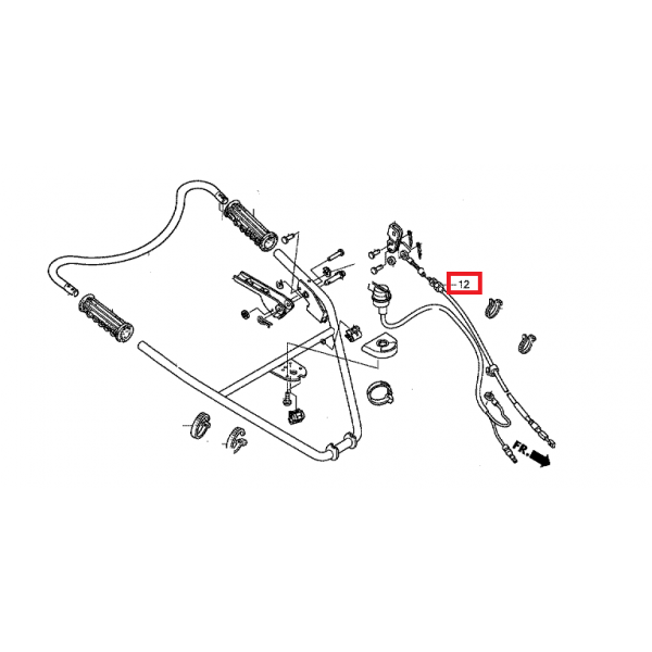 CABLE COMP. EMBRAYAGE 54510733A60 HONDA