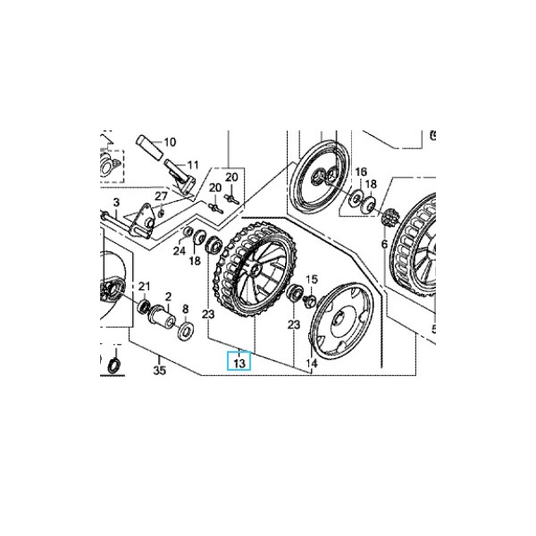 Roue arrière 04427VK8750 HONDA