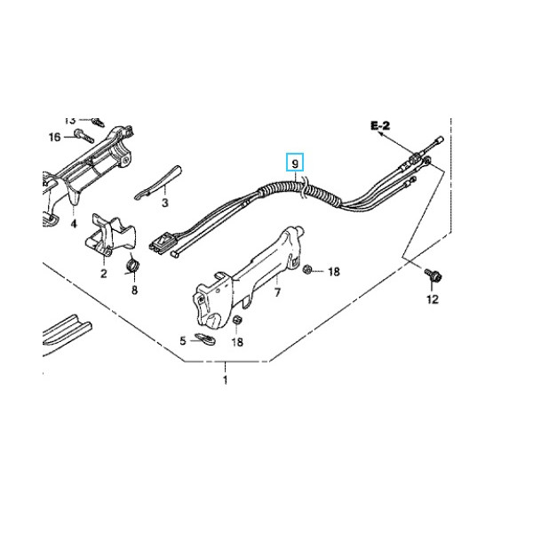 Cable accélérateur complet 32100VL5G41 HONDA