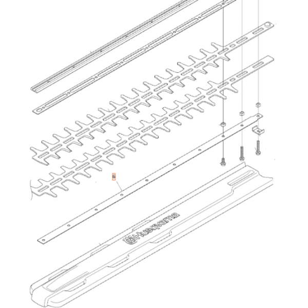 Bar guide lame taille haies 525351201 HUSQVARNA