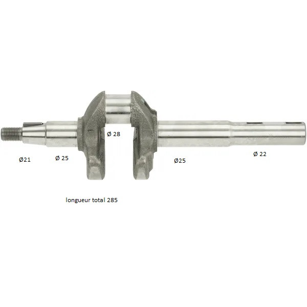 Vilebrequin moteur LONCIN V200