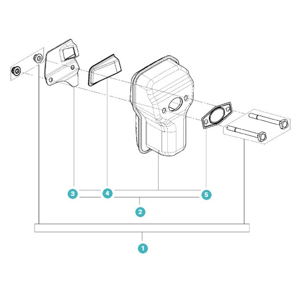 Kit pot échappement 582630101 HUSQVARNA