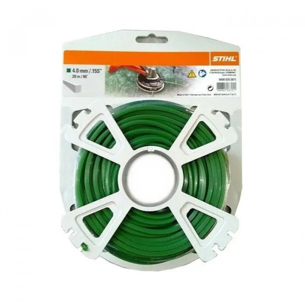 Fil nylon carré Ø 4.0 mm x 28.0 m STIHL