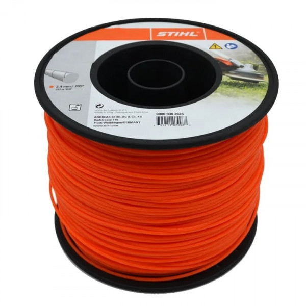 Fil nylon SILENCIEUX rond Ø 2.4 mm x 253 m STIHL